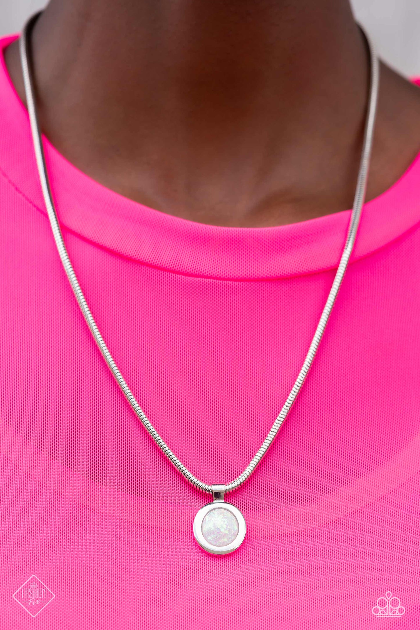 High-Strung Habit - White Necklace