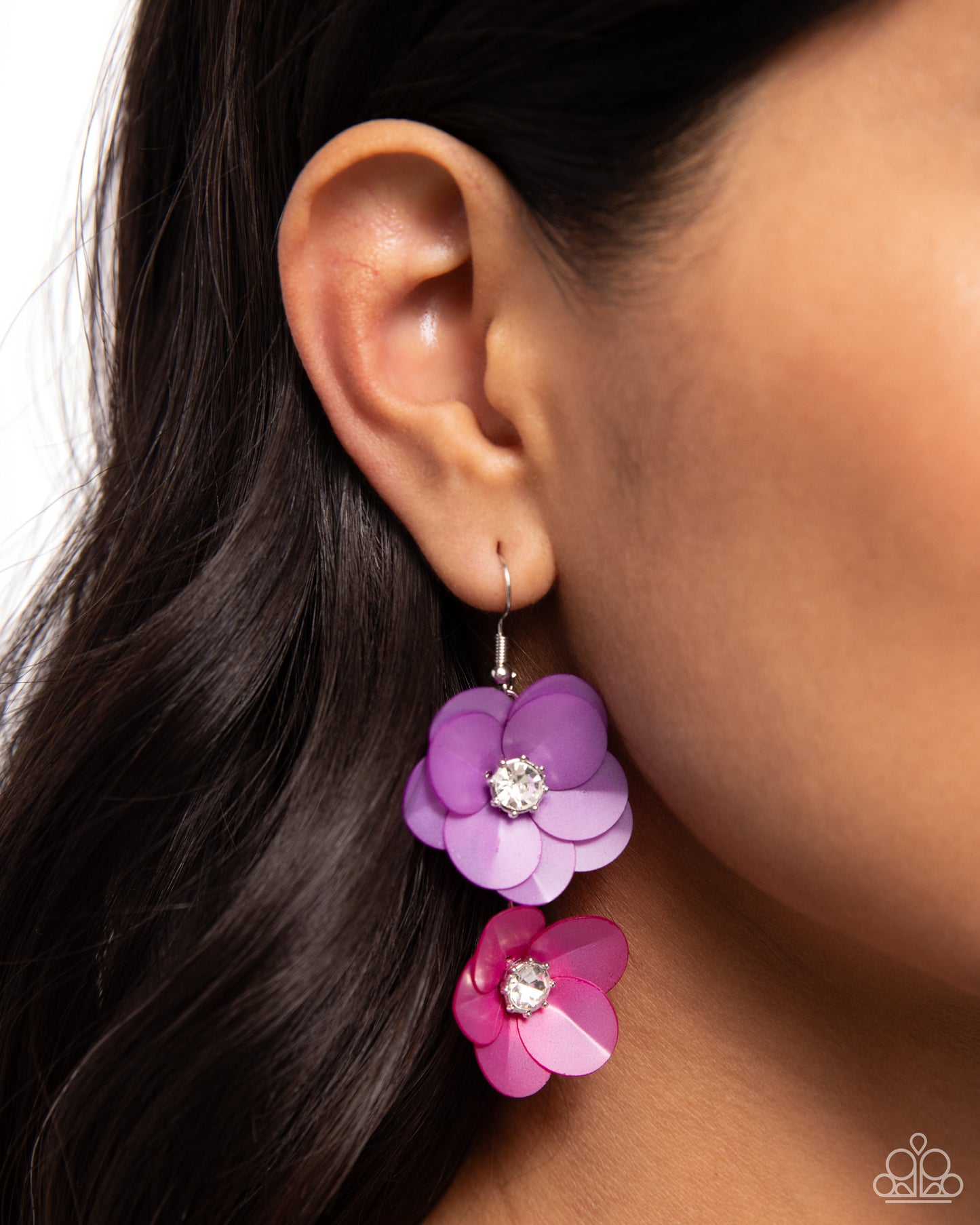 Fairy Tale Florals - Purple Earrings