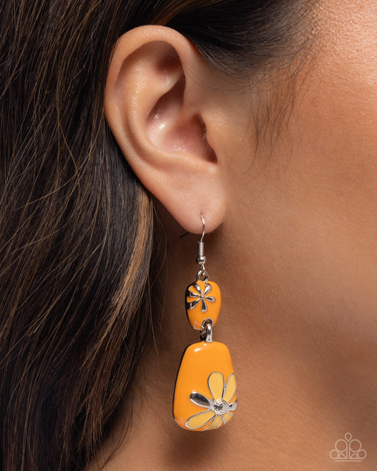 Floral Familia - Orange Earrings