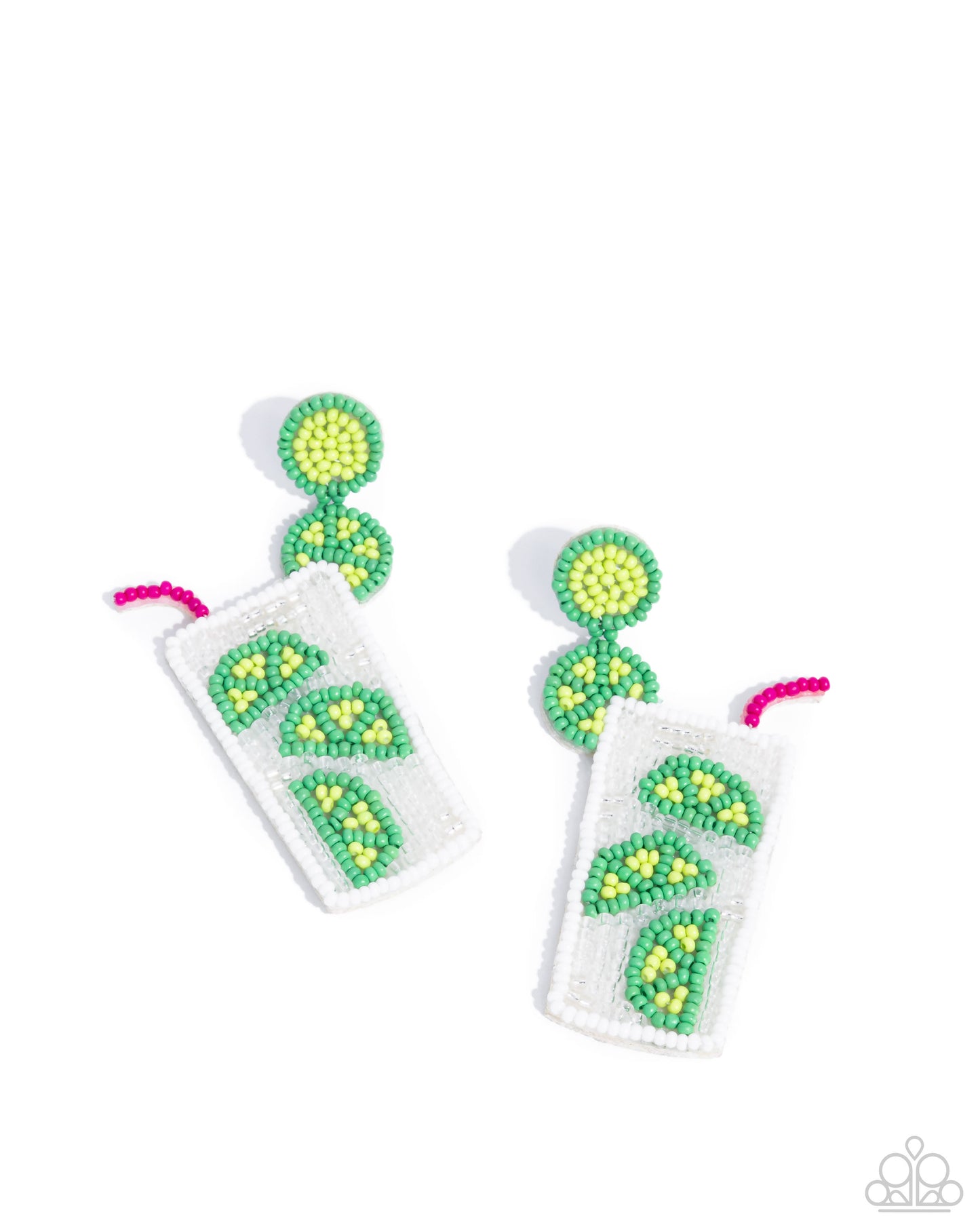 Lavish Limes - Green Earrings