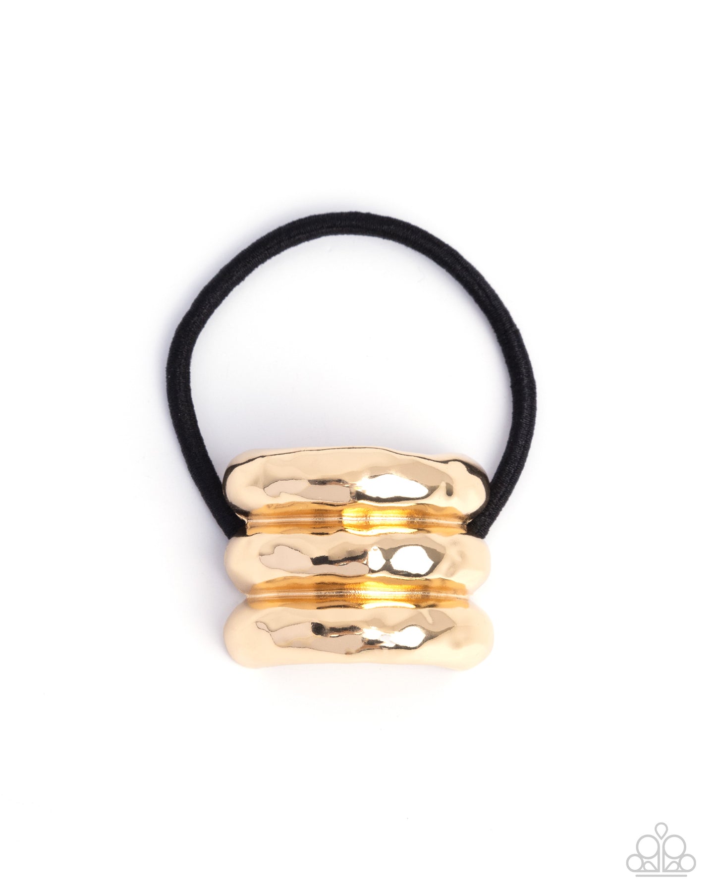 Crimped Celebrity - Gold Hair Tie