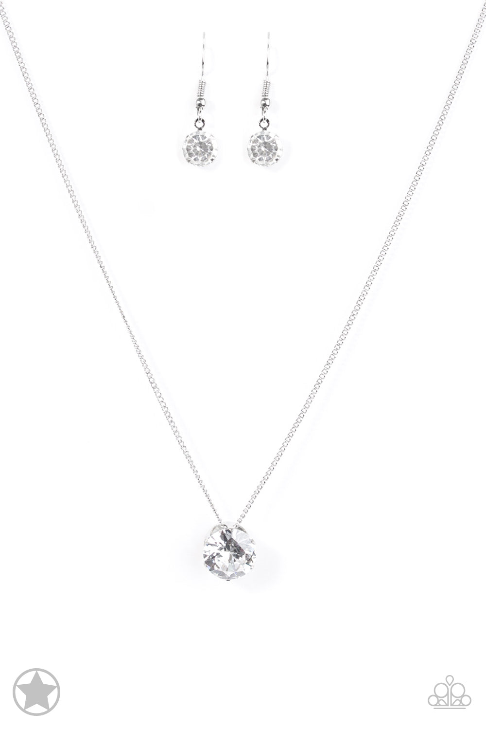 What A Gem - White Necklace