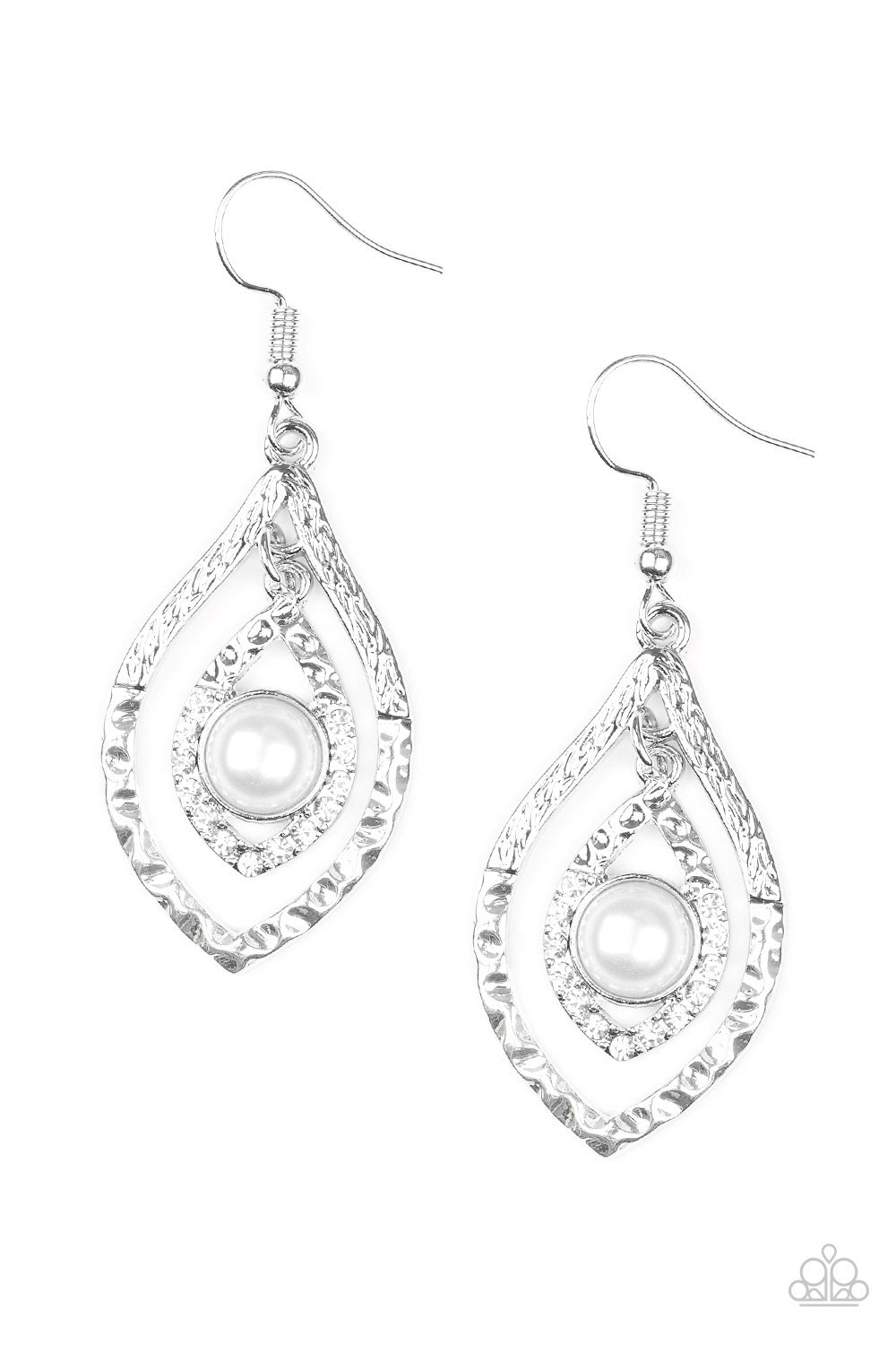 Breaking Glass Ceilings - White Earrings