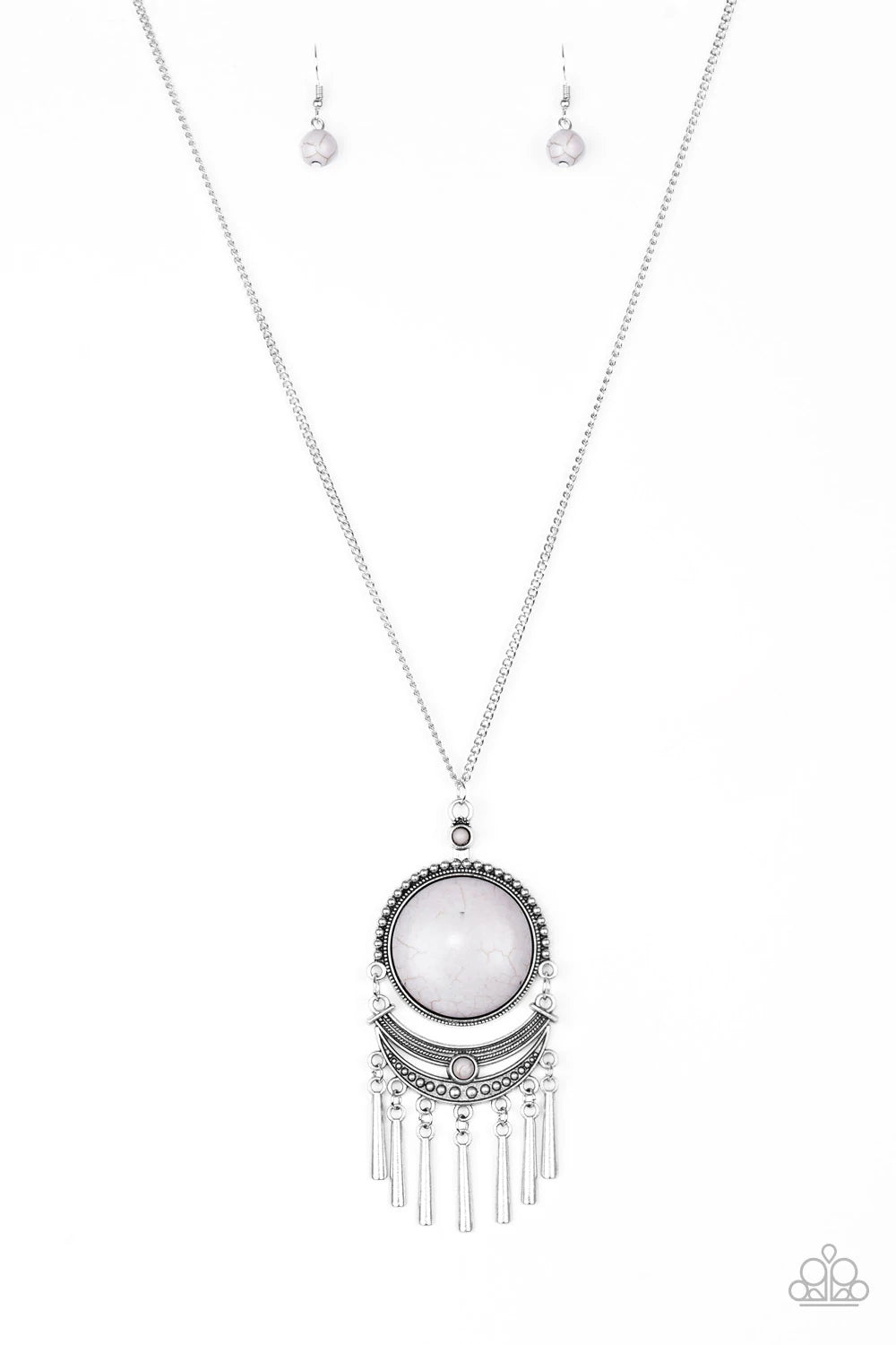 Rural Rustler - White Necklace