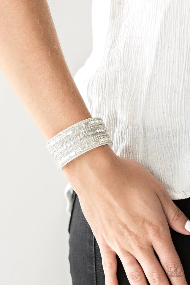 Rebel Radiance - White Bracelet