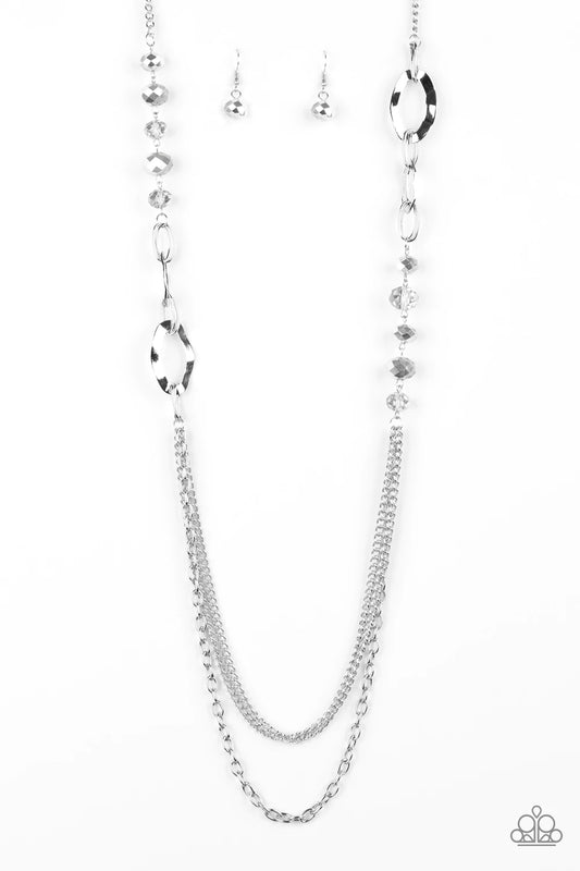 Modern Girl Glam - Silver Necklace