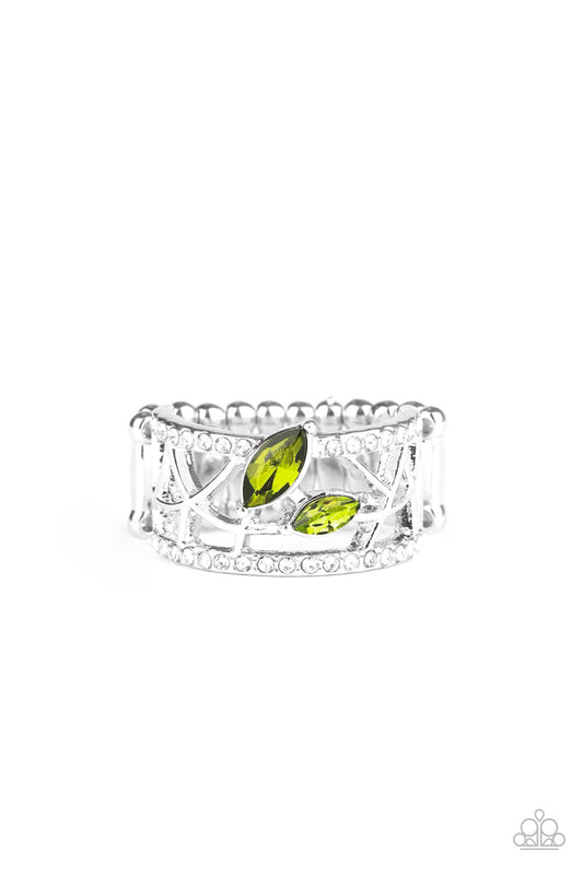 Tilted Twinkle - Green Ring