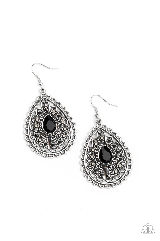 Eat, Drink, and BEAM Merry - Black Earrings