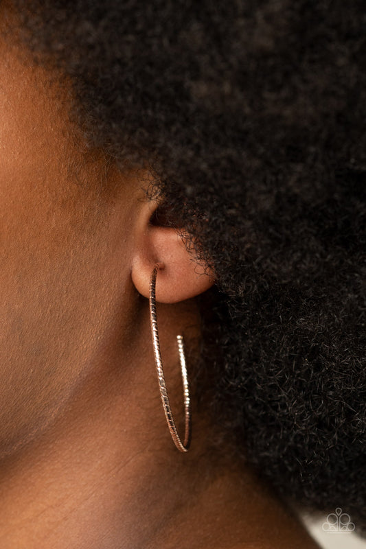 Inclined To Entwine - Rose Gold Earrings