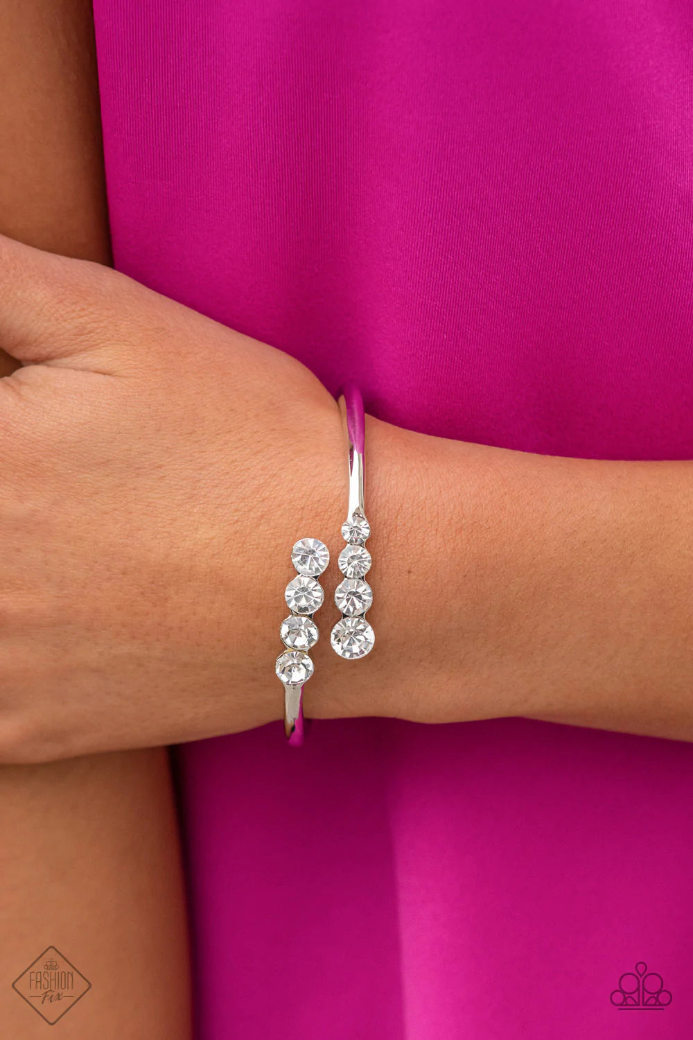 Defying Dazzle - White Bracelet