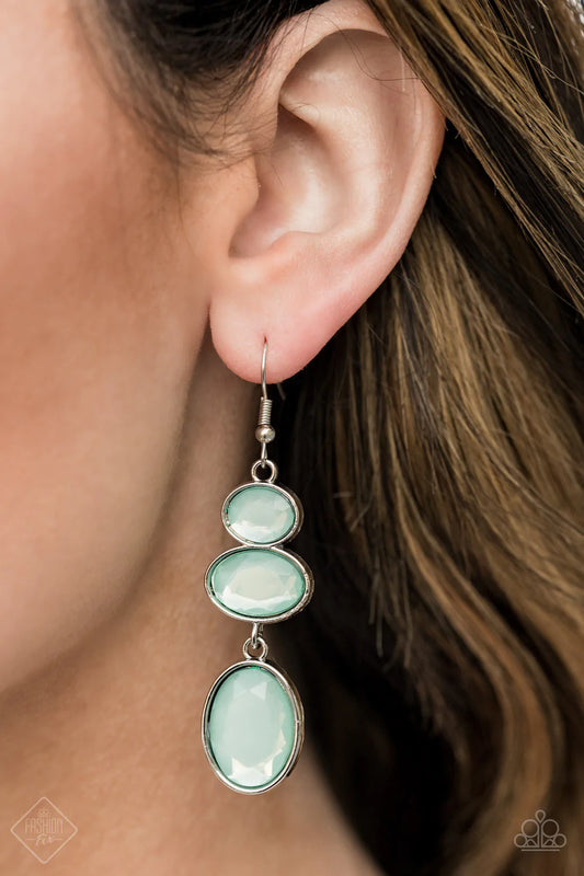 Tiers Of Tranquility - Blue Earrings