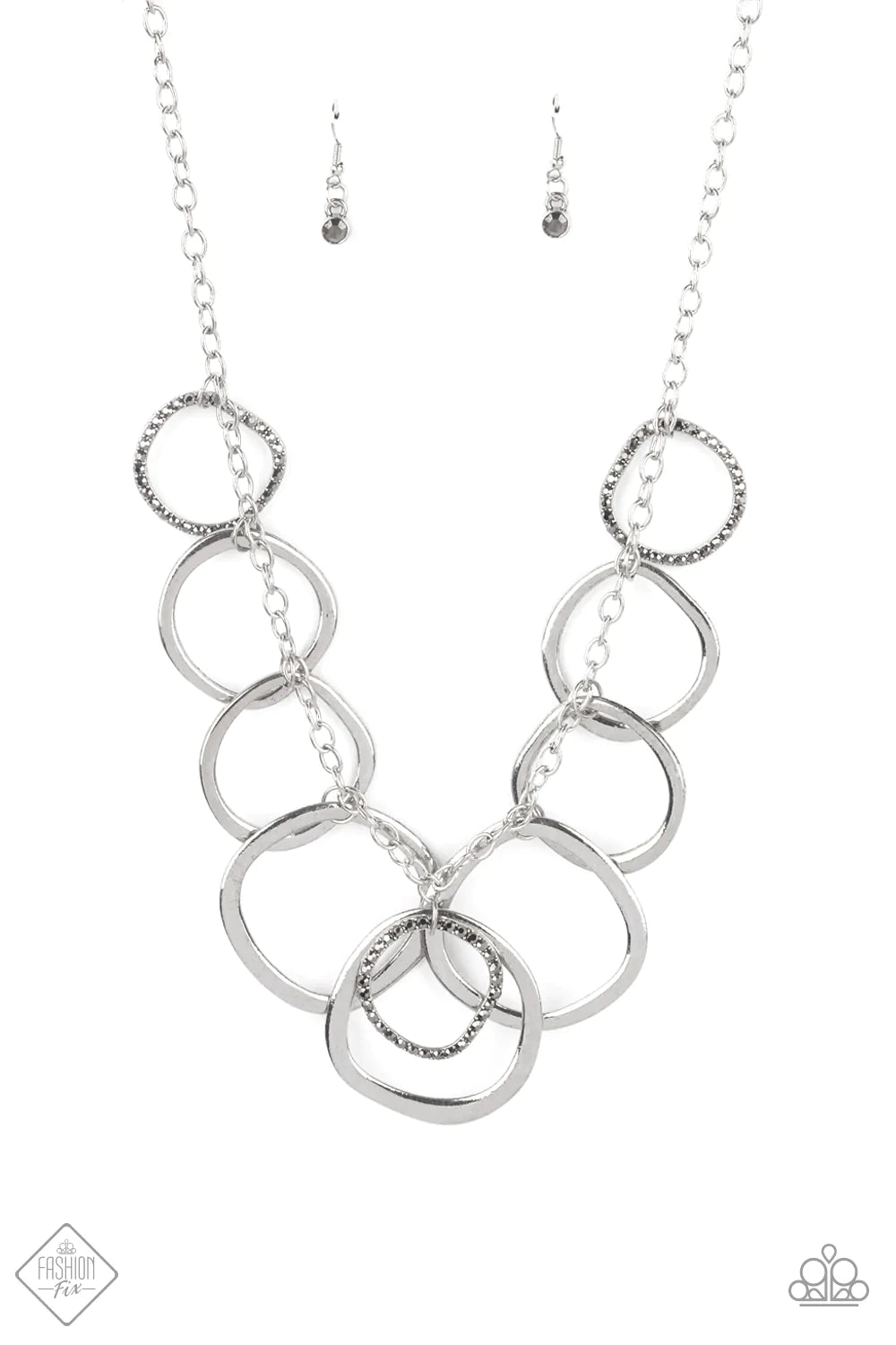 Dizzy With Desire - Silver Necklace