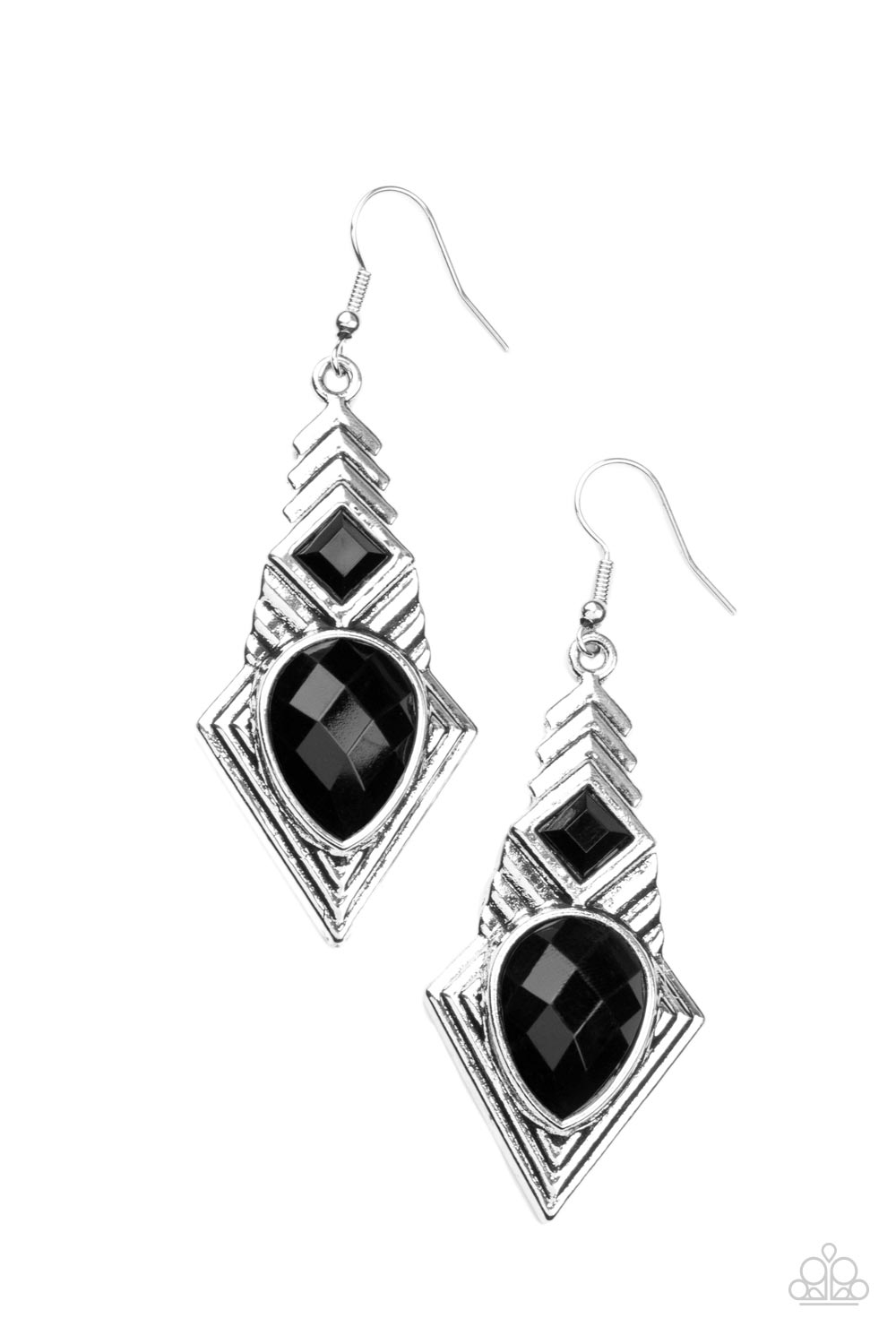 Stylishly Sonoran - Black Earrings