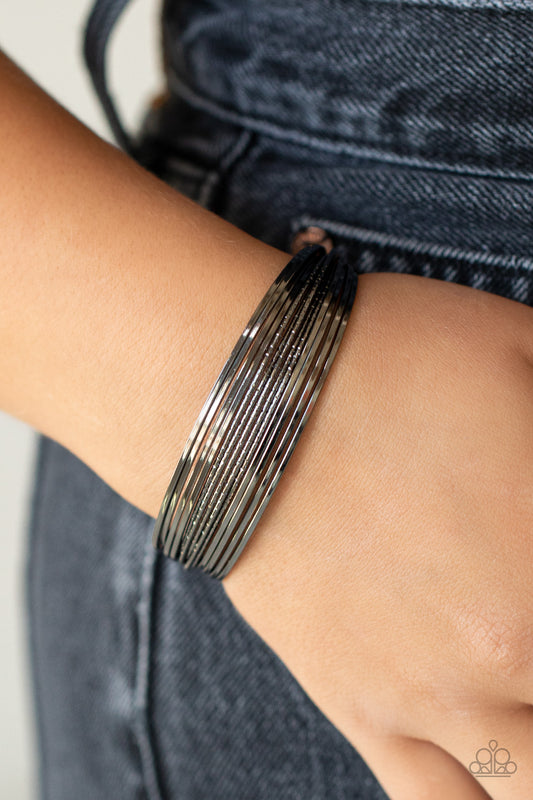 This Girl is on WIRE - Black Bracelet
