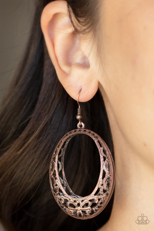 Gardenista Grandeur - Copper Earrings