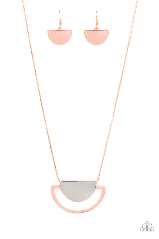 Lunar Phases - Copper Necklace