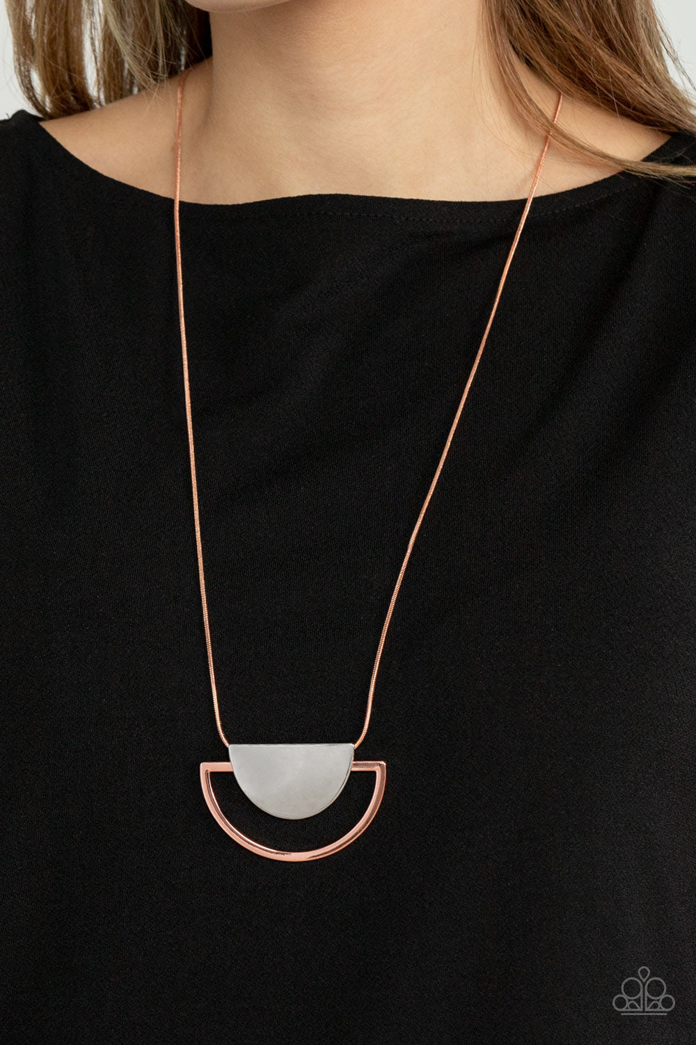 Lunar Phases - Copper Necklace