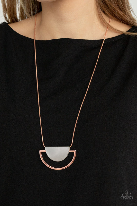 Lunar Phases - Copper Necklace