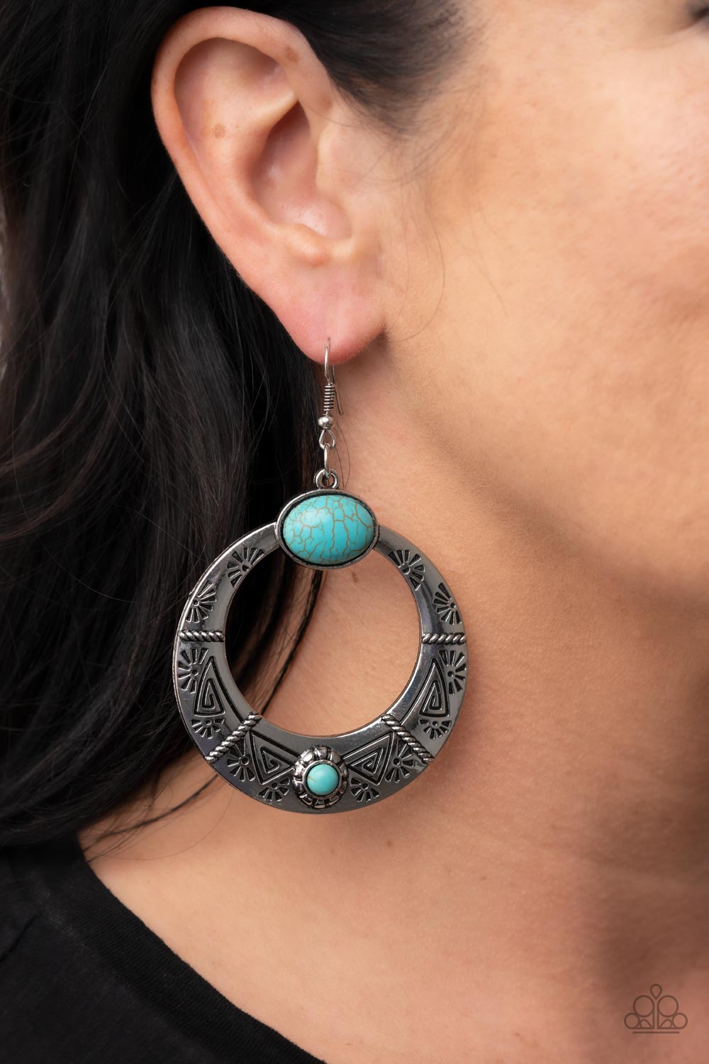 Garden Glyphs - Blue Earrings