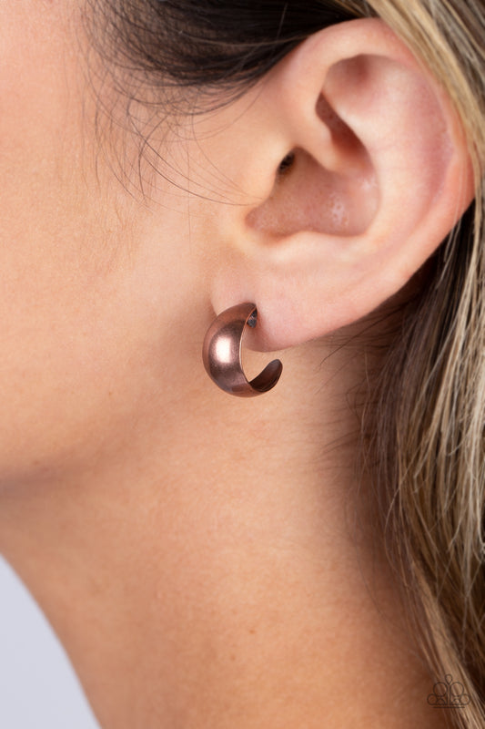 Burnished Beauty - Copper Earrings