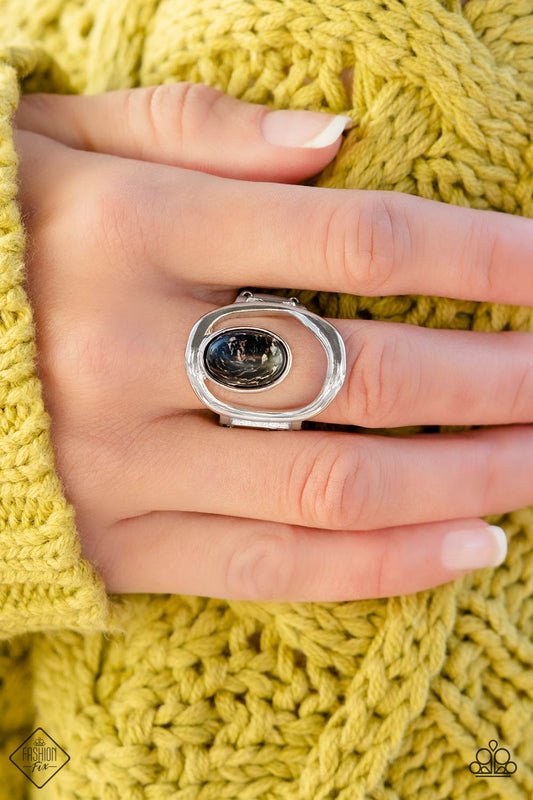 Marble Masterpiece - Black Ring