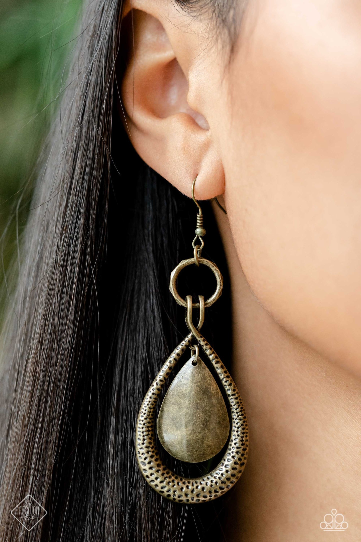 Forged Flare - Brass Earrings