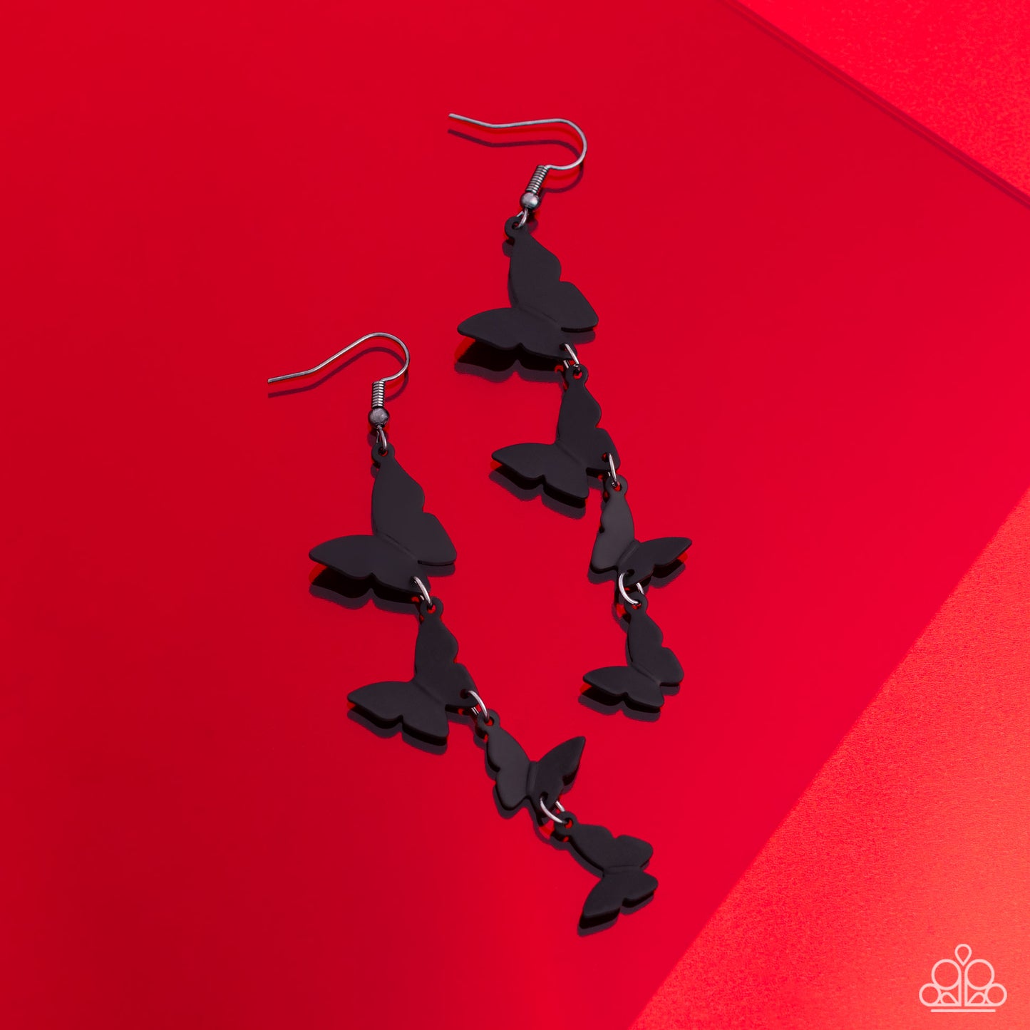 Haphazard Headliner - Black Earrings