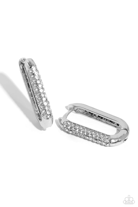 Generating Glitter - White Earrings