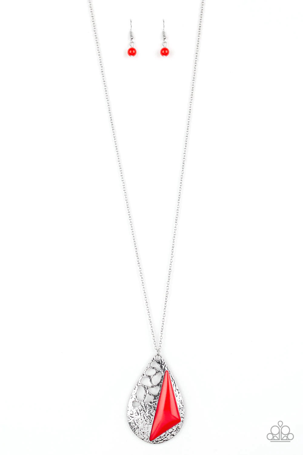Impressive Edge - Red Necklace