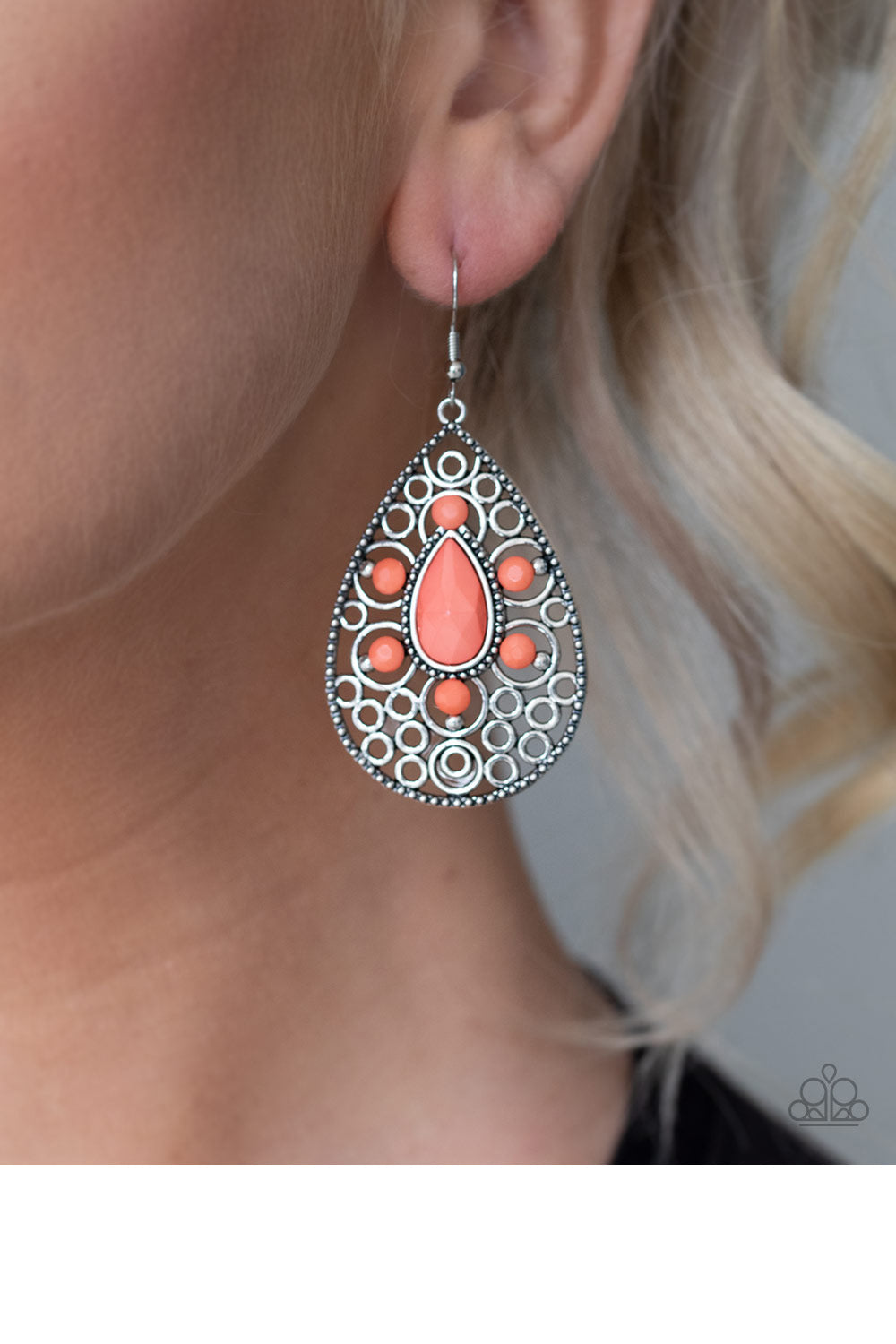 Modern Garden - Orange Earrings