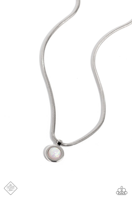 High-Strung Habit - White Necklace