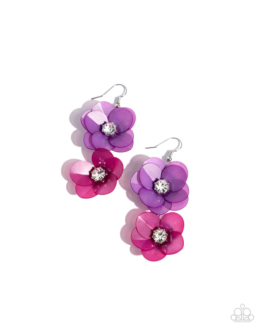 Fairy Tale Florals - Purple Earrings
