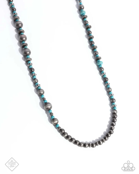 Daring Desert - Blue Necklace