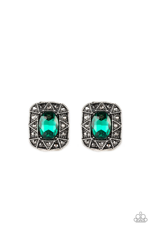 Young Money - Green Earrings
