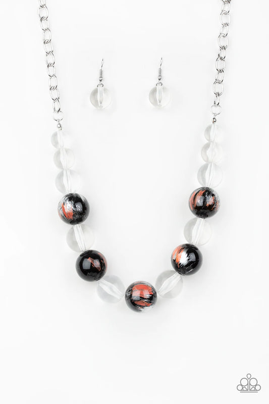 Torrid Tide - Orange Necklace