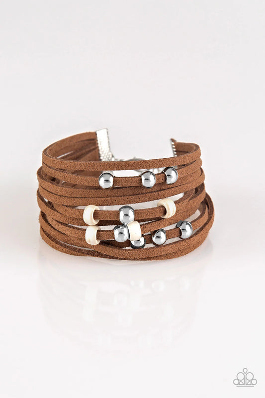 Colorfully Coachella - White Bracelet