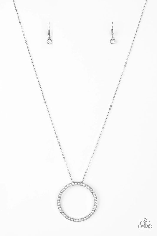 Center Of Attention - White Necklace