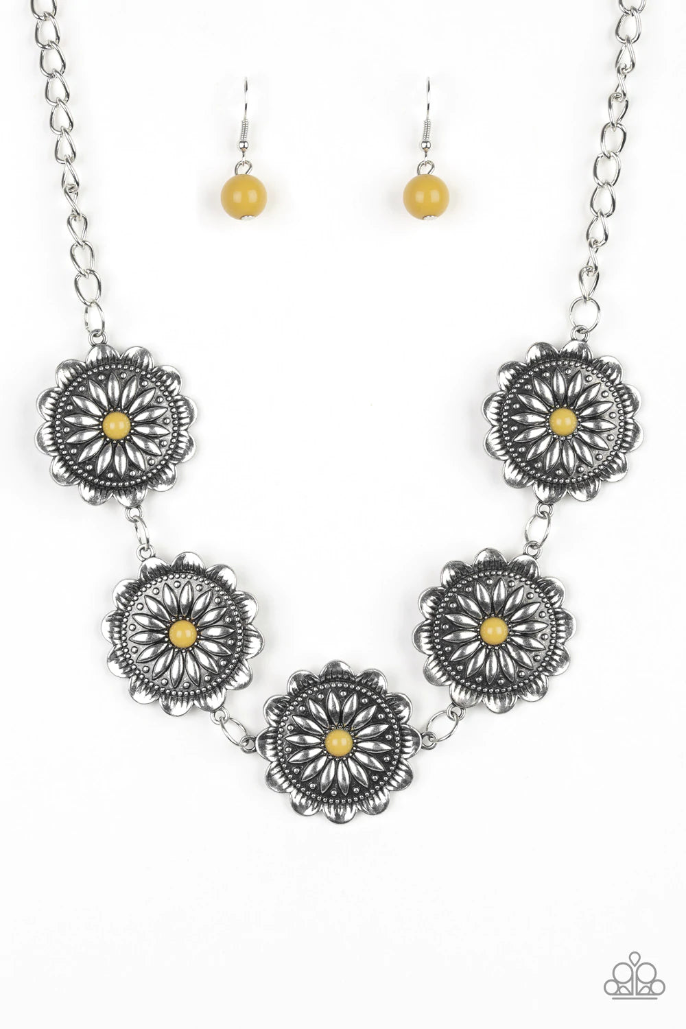 Me-dallions, Myself, and I - Yellow Necklace