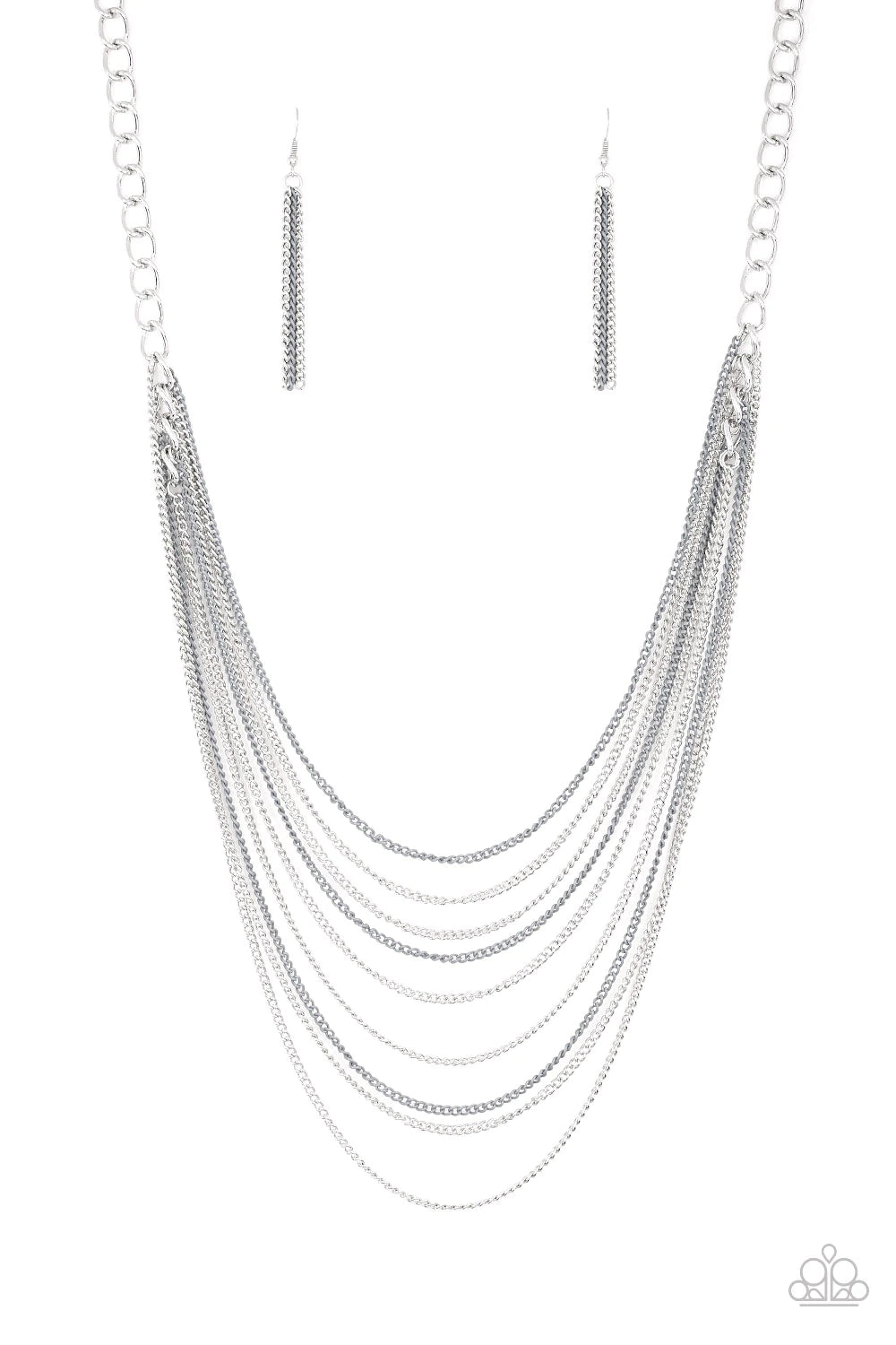 Rebel Rainbow - Silver Necklace