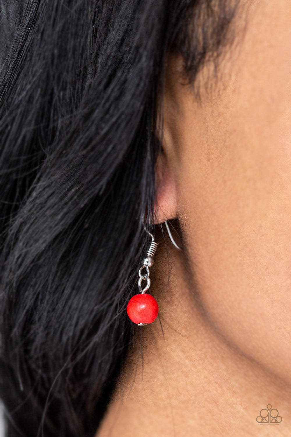 Medallion Meadow - Red Necklace