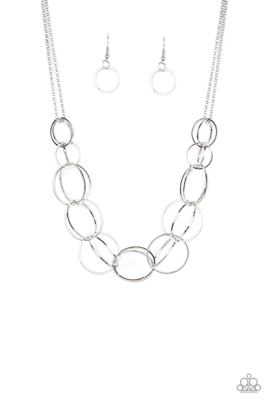 Space Walk - Silver Necklace