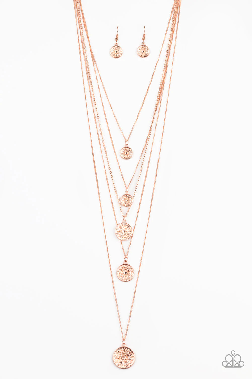 Medallion Marvel - Copper Necklace