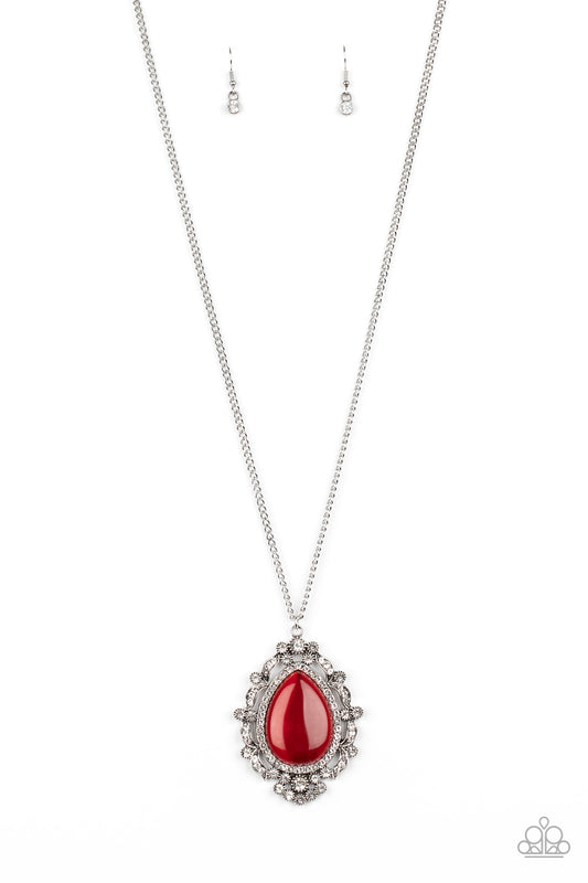 Frozen Gardens - Red Necklace
