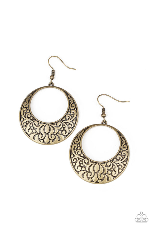 Secret Groves - Brass Earrings