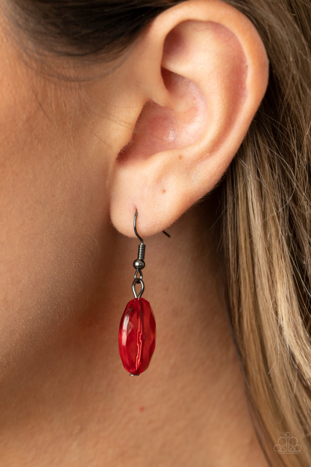 I Need a GLOW-cation - Red Necklace