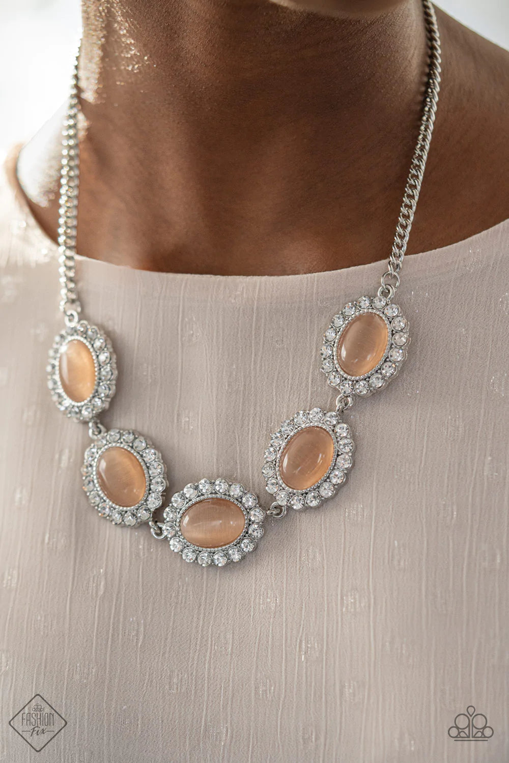 A DIVA-ttitude Adjustment - Orange Necklace