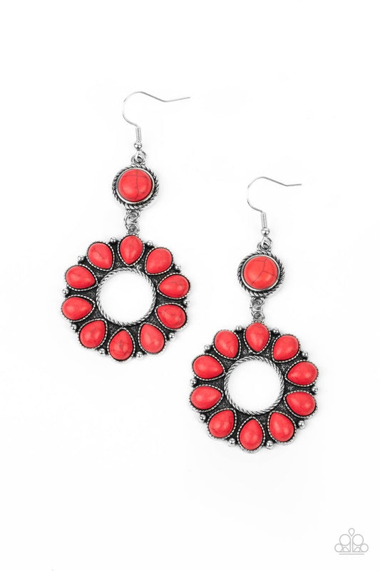 Back At The Ranch - Red Earrings