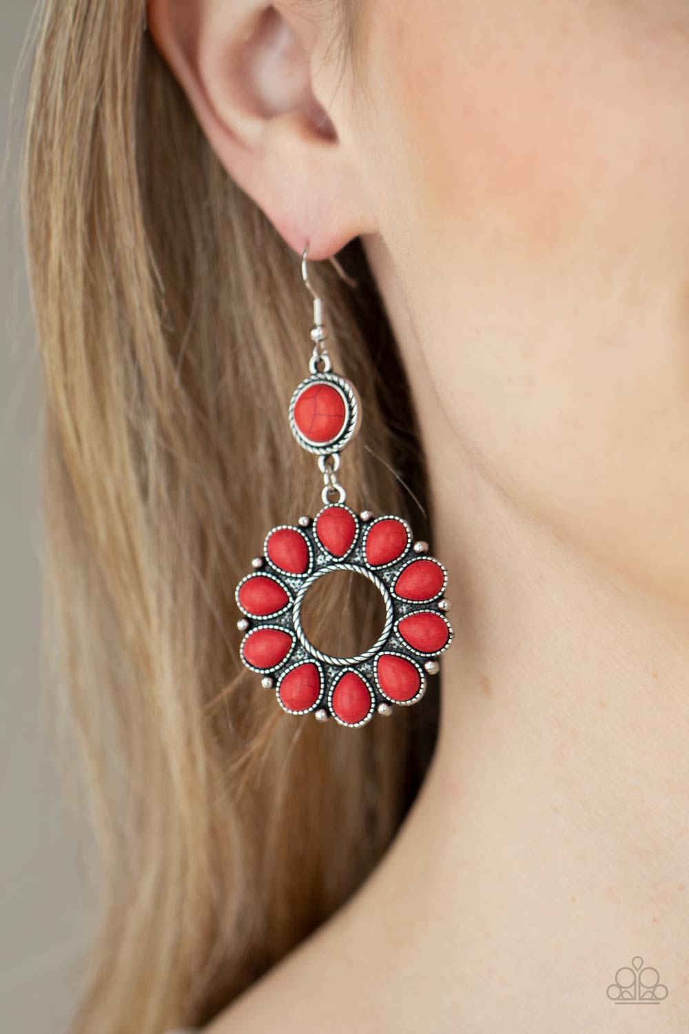 Back At The Ranch - Red Earrings