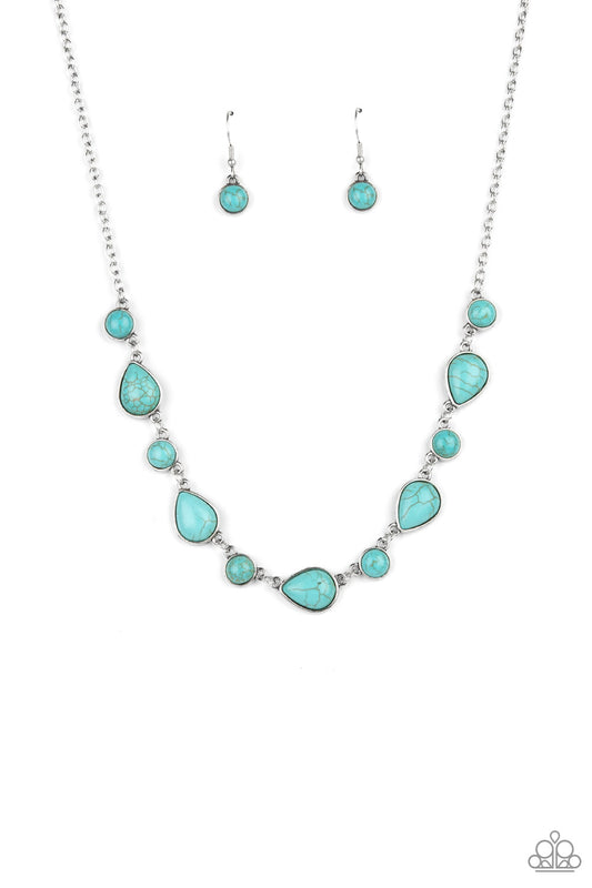 Heavenly Teardrops - Blue Necklace