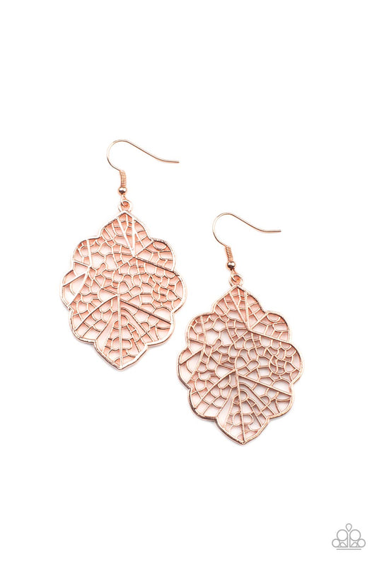 Meadow Mosaic - Copper Earrings